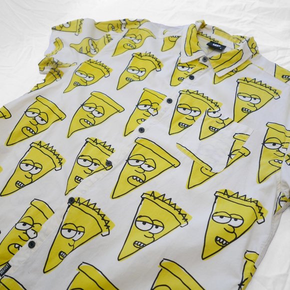 Lazy Oaf "Stuffed Crust" Oversized Button-Down Shirt - Picture 6 of 7